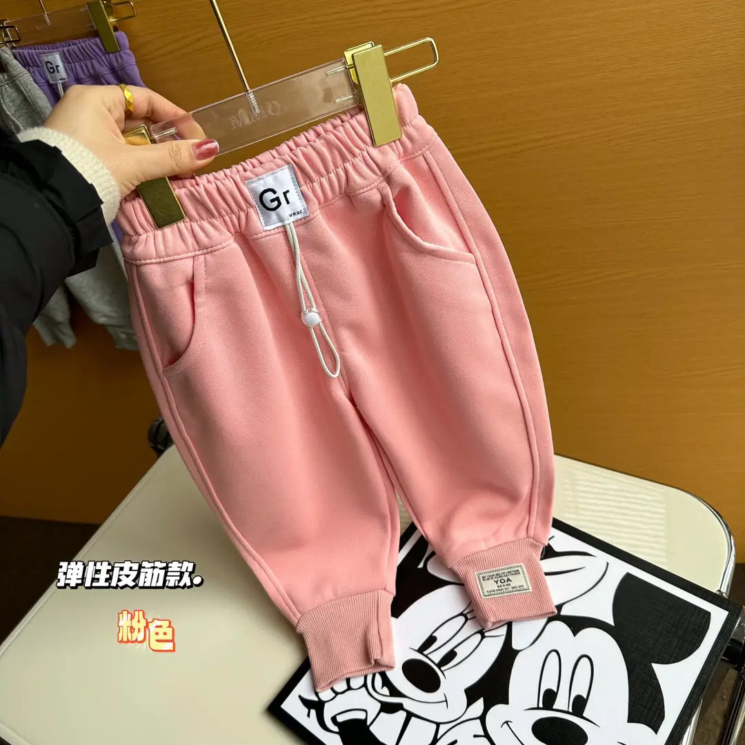 2023 Spring Kids Sweatpants Multi Color Cotton - Image 2
