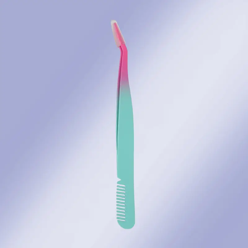 Stainless Steel False Eyelash Tweezers for Eyebrow & Clip Wearing - Image 2