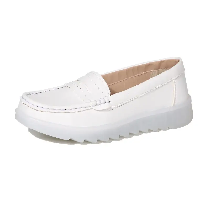 2025 Women's Air Cushion Nurse Shoes White Flat All Match - Image 7