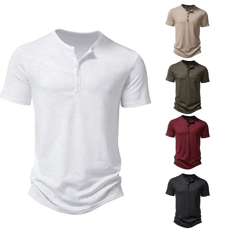 Men's Maroon Bamboo Cotton Short Sleeve Polo T-Shirt - Image 8
