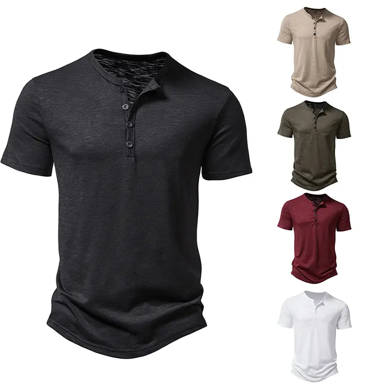 Men's Maroon Bamboo Cotton Short Sleeve Polo T-Shirt - Image 9