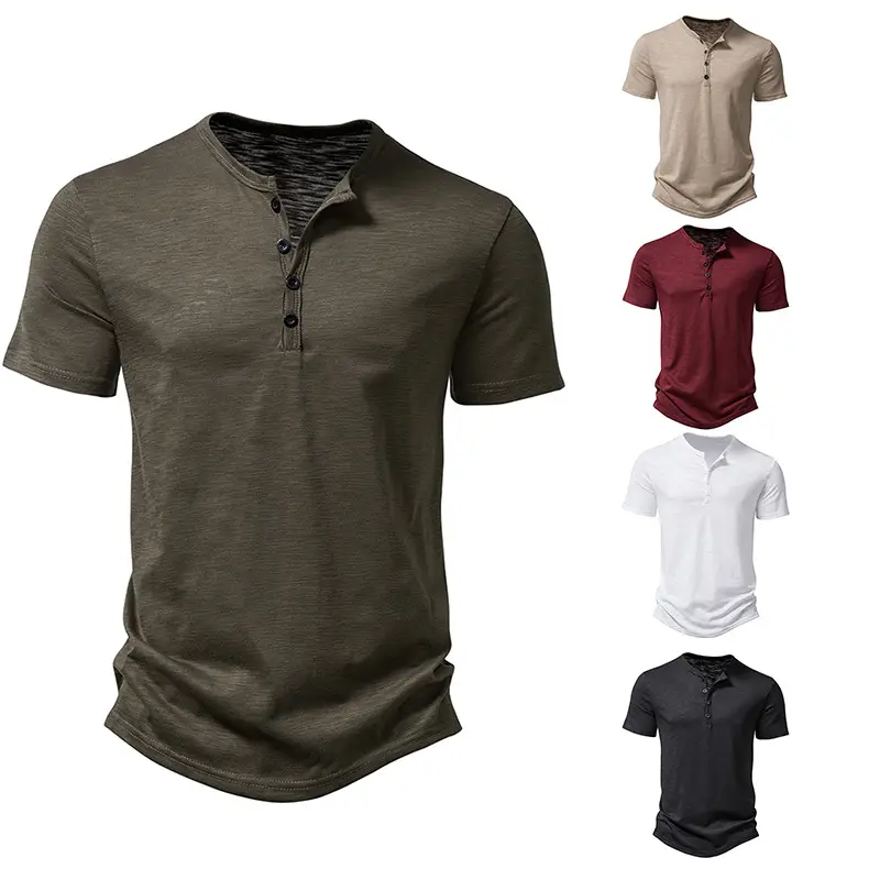 Men's Maroon Bamboo Cotton Short Sleeve Polo T-Shirt - Image 10