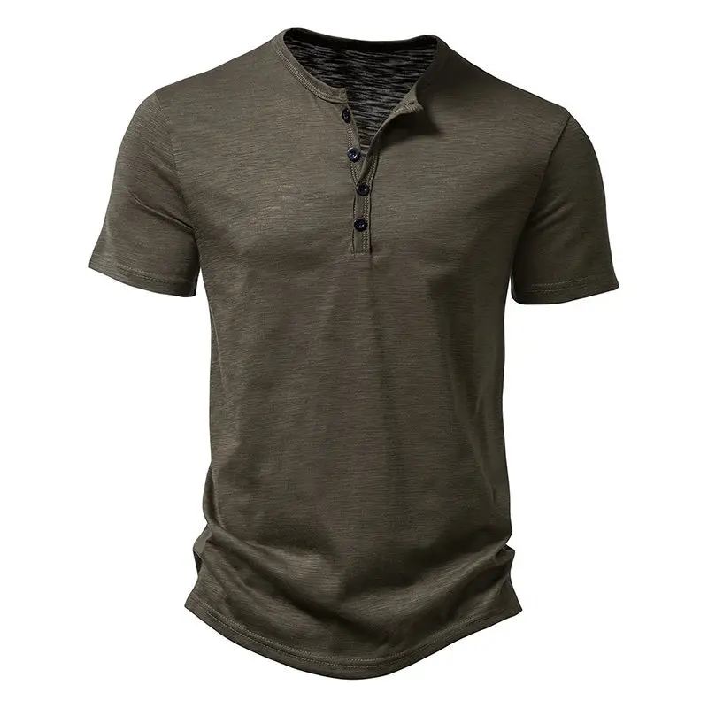 Men's Maroon Bamboo Cotton Short Sleeve Polo T-Shirt — feature 11
