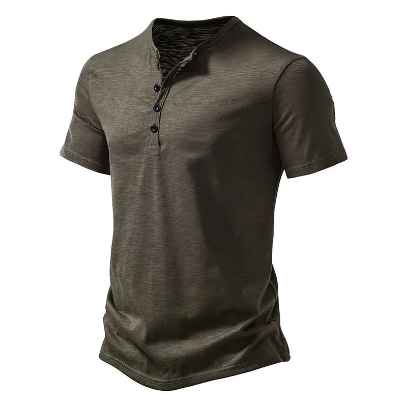 Men's Maroon Bamboo Cotton Short Sleeve Polo T-Shirt — feature 12