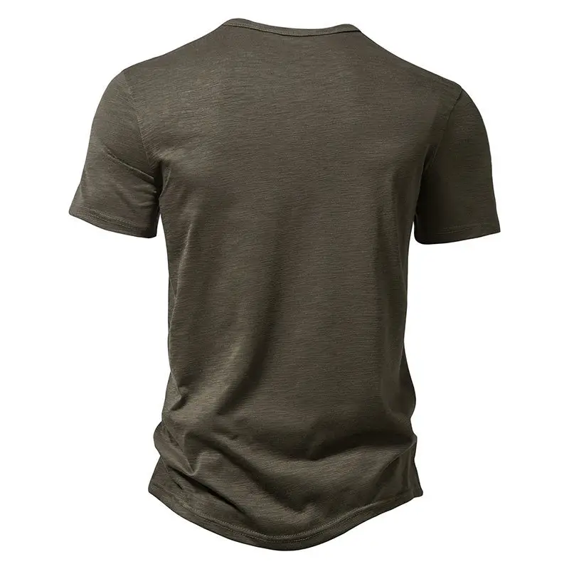 Men's Maroon Bamboo Cotton Short Sleeve Polo T-Shirt — feature 13