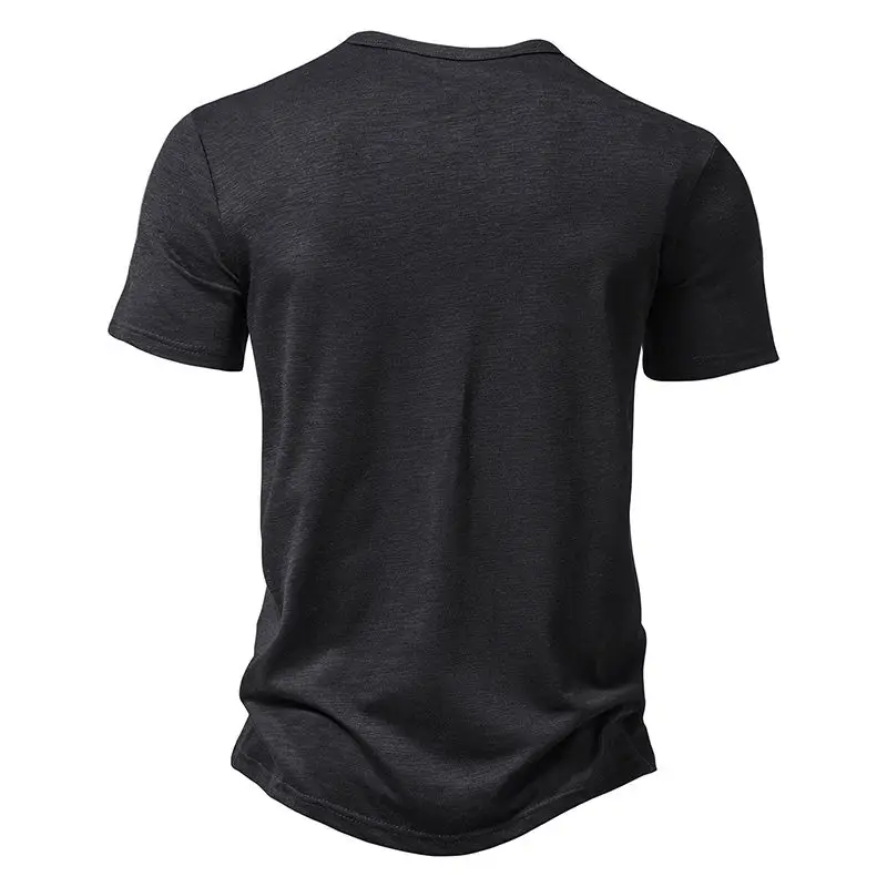 Men's Maroon Bamboo Cotton Short Sleeve Polo T-Shirt — feature 7