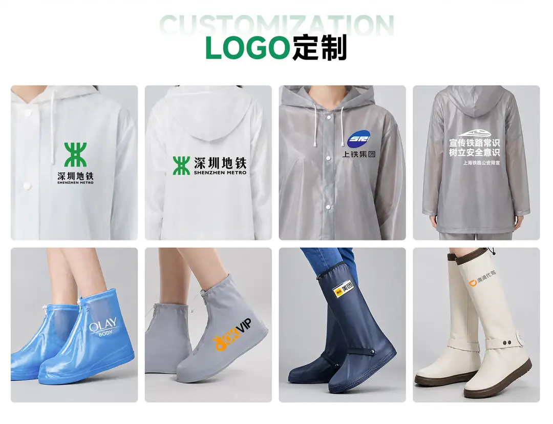 Rainproof Shoe Cover Factory Wholesale Thickened Wear-resistant Adult Rain Shoe Cover Travel Outdoor Fashion Waterproof Shoe Cover for Men and Women — feature 4