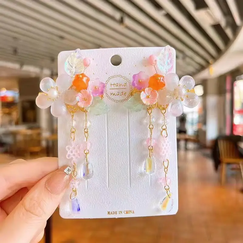 Girls' Tassel Hairpins & Bowknots Set — feature 16