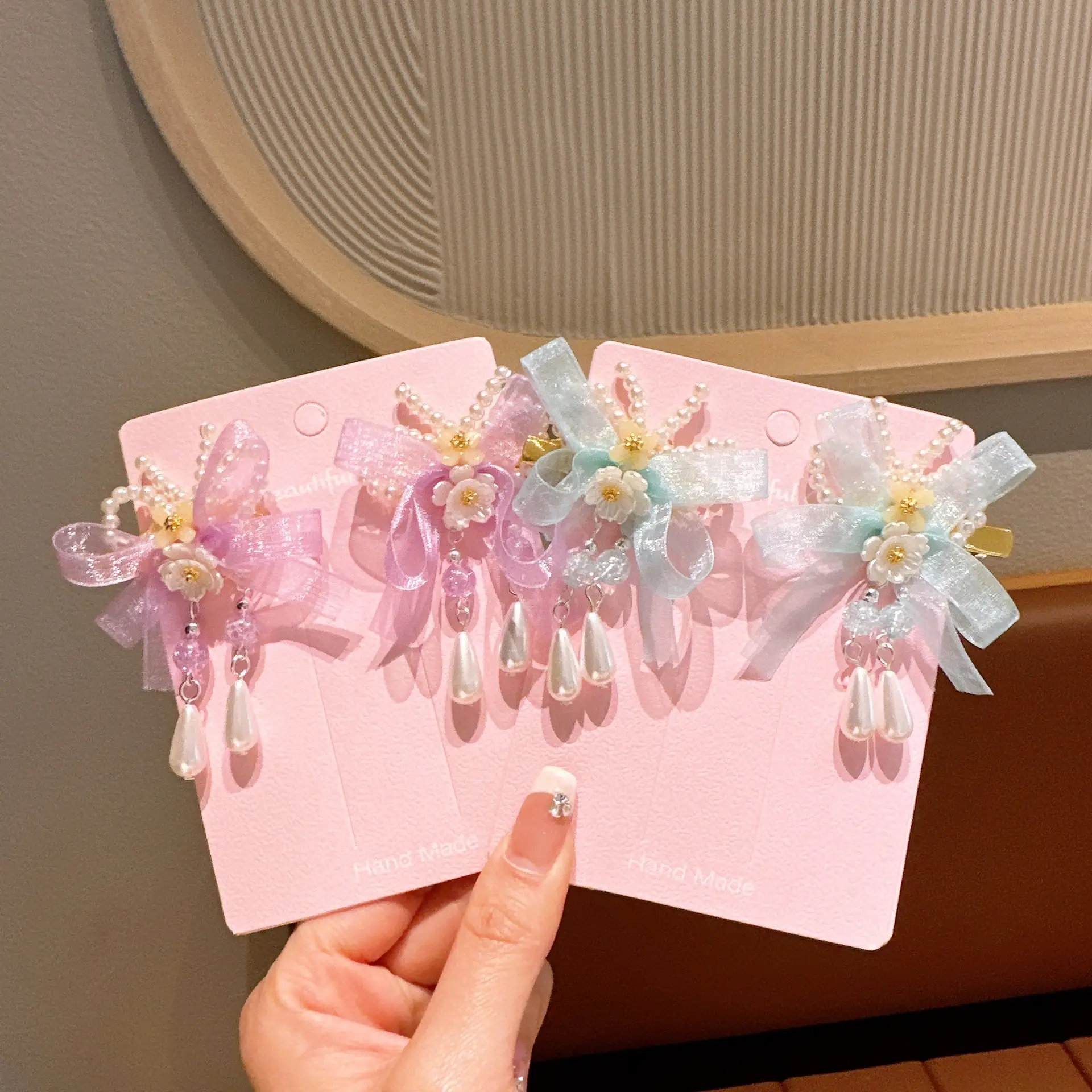 Girls' Tassel Hairpins & Bowknots Set — feature 20