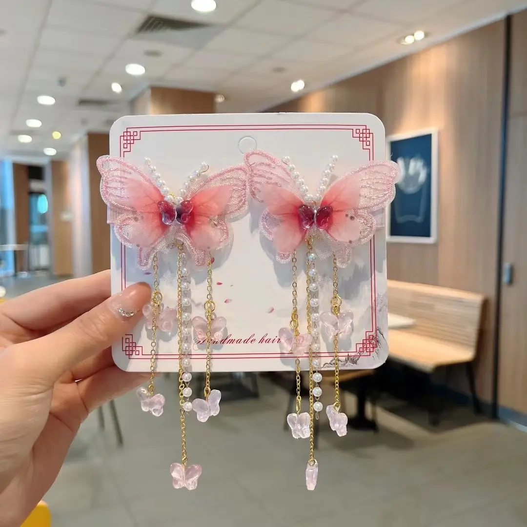 Girls' Tassel Hairpins & Bowknots Set — feature 21