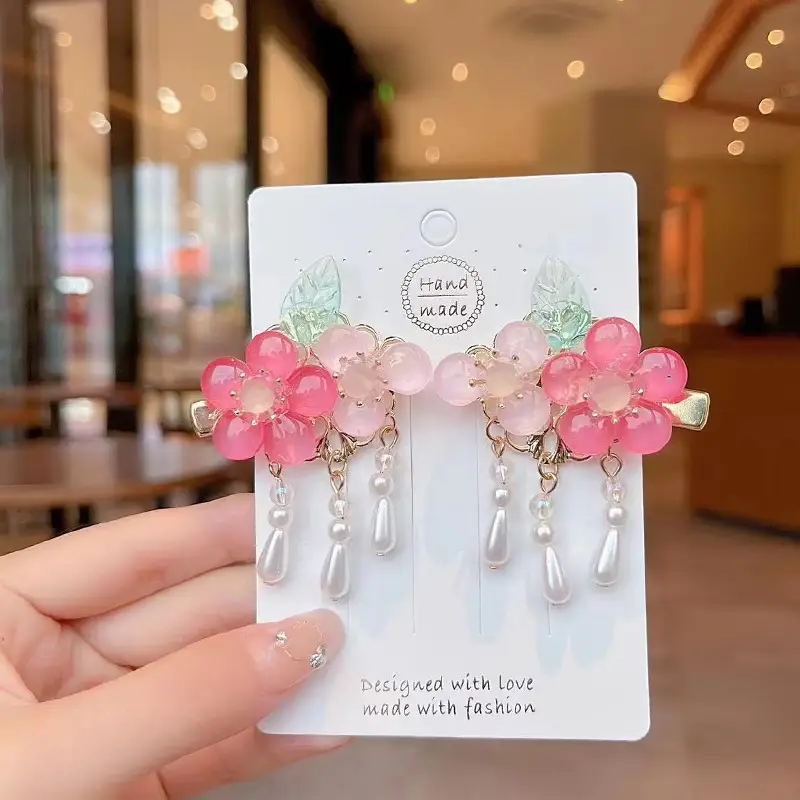 Girls' Tassel Hairpins & Bowknots Set — feature 27