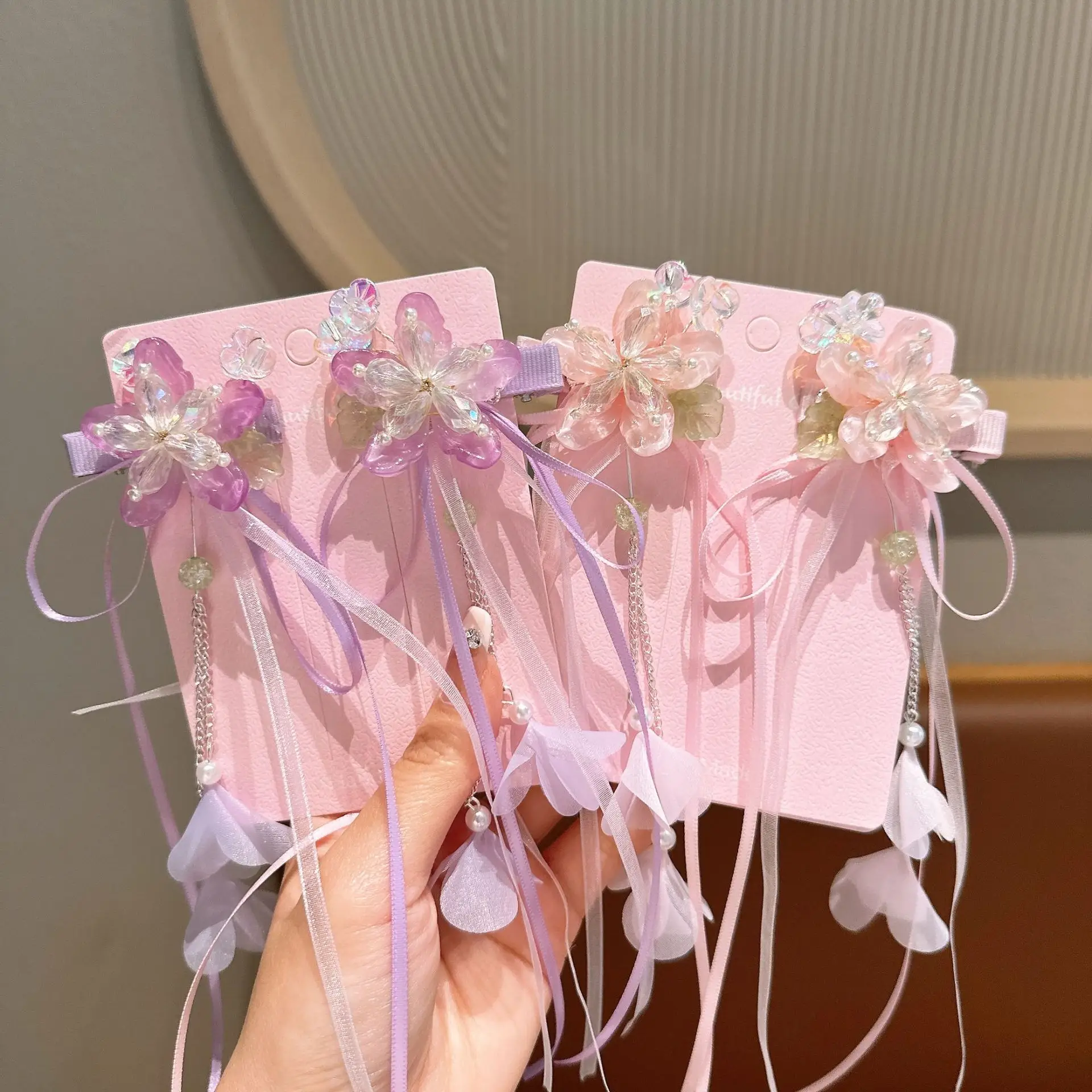 Girls' Tassel Hairpins & Bowknots Set — feature 29