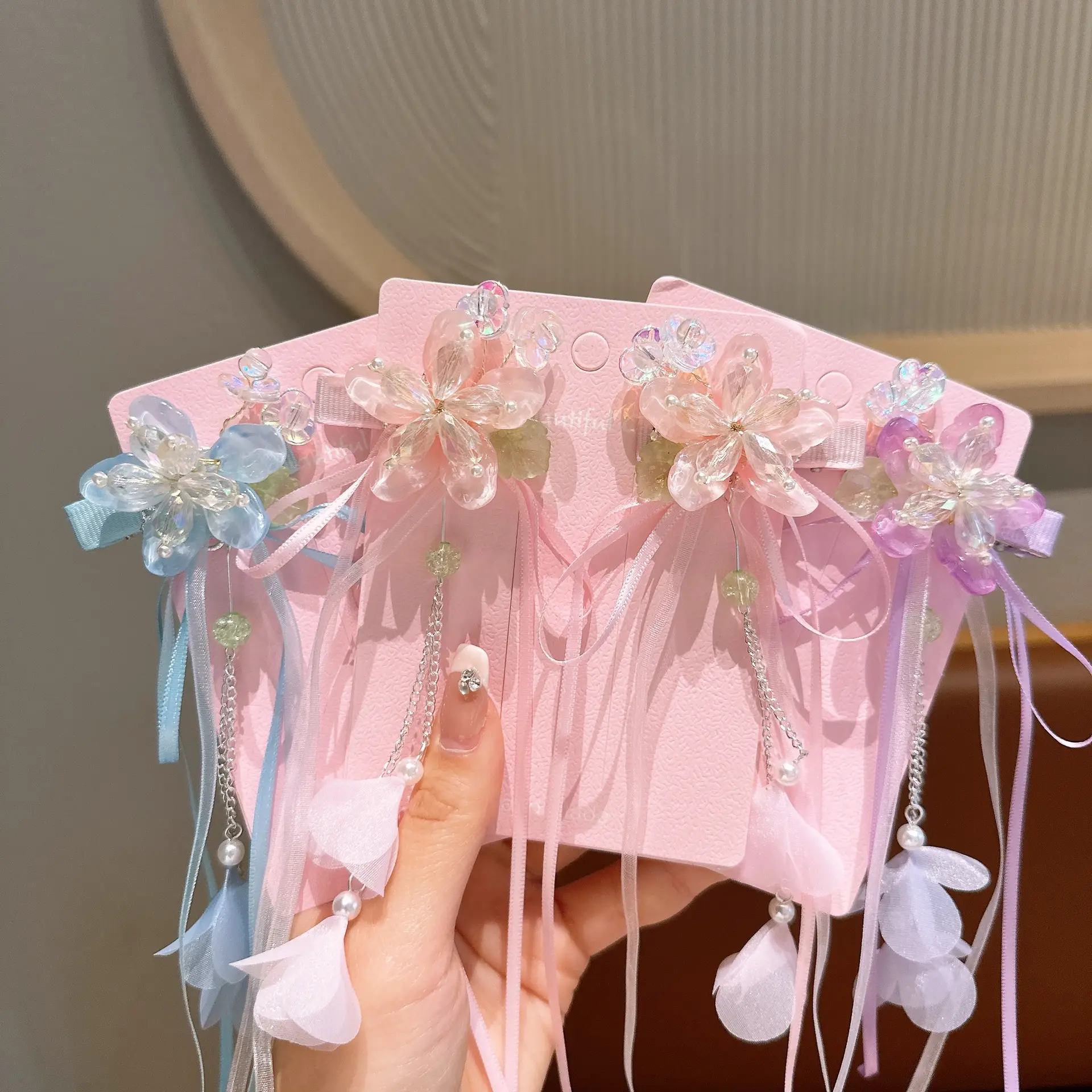 Girls' Tassel Hairpins & Bowknots Set — feature 30