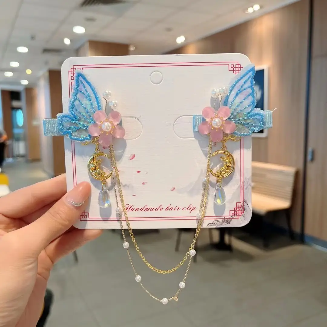 Girls' Tassel Hairpins & Bowknots Set — feature 32