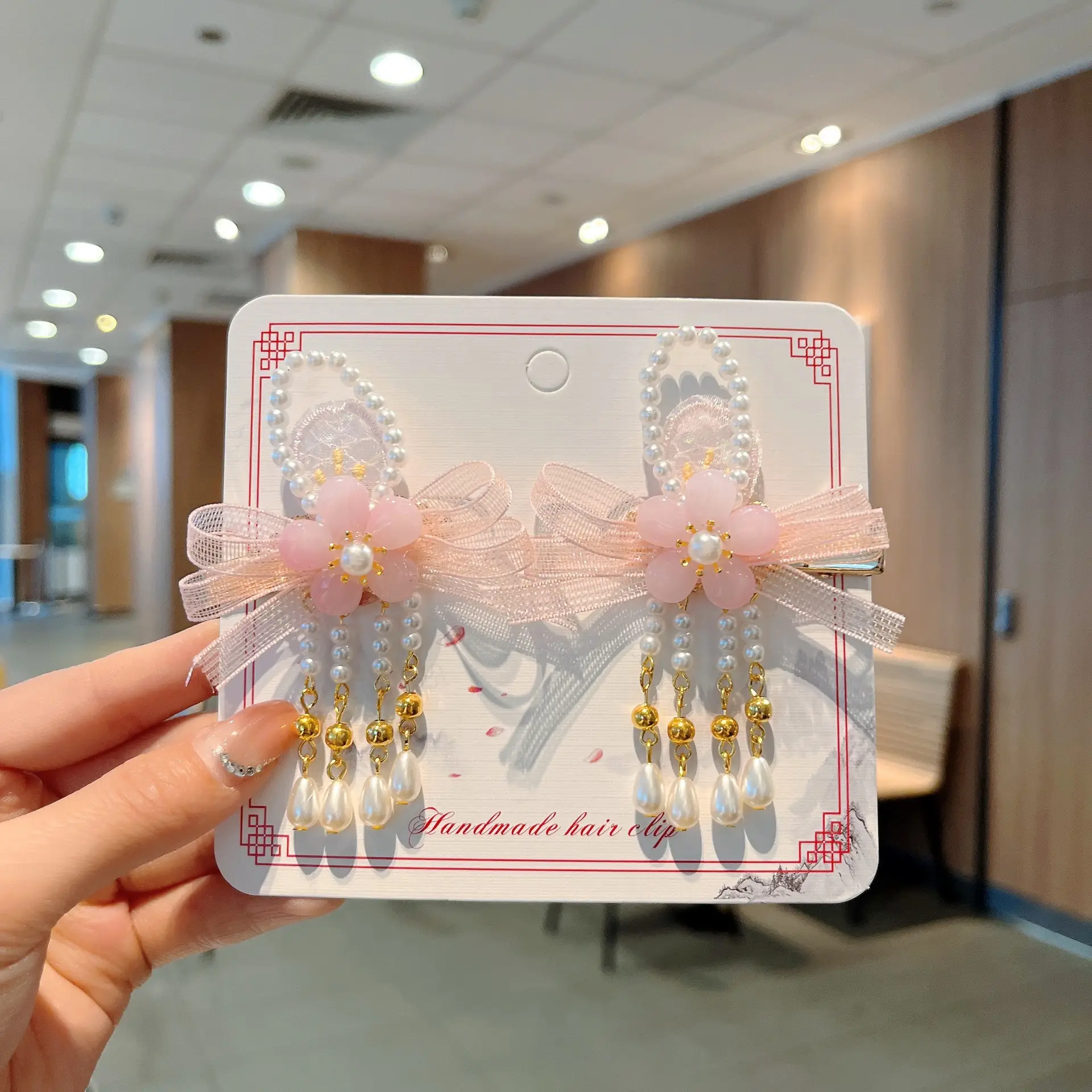 Girls' Tassel Hairpins & Bowknots Set — feature 34