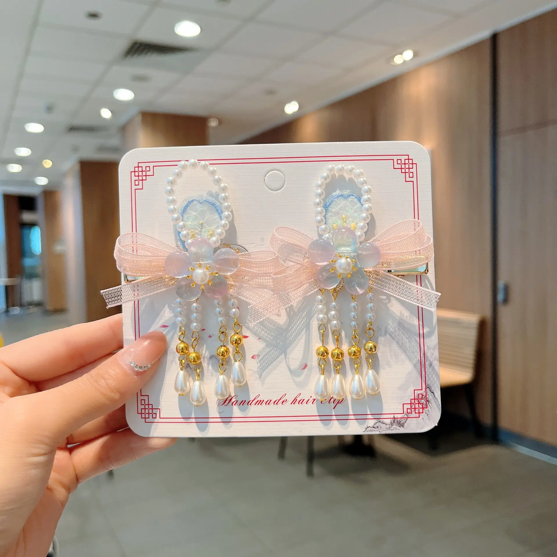 Girls' Tassel Hairpins & Bowknots Set — feature 35