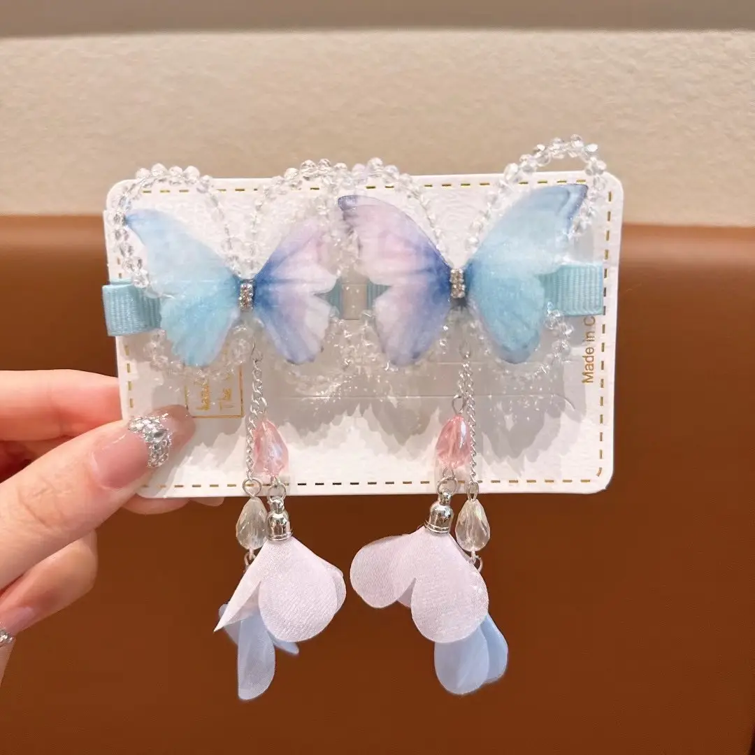 Girls' Tassel Hairpins & Bowknots Set — feature 38