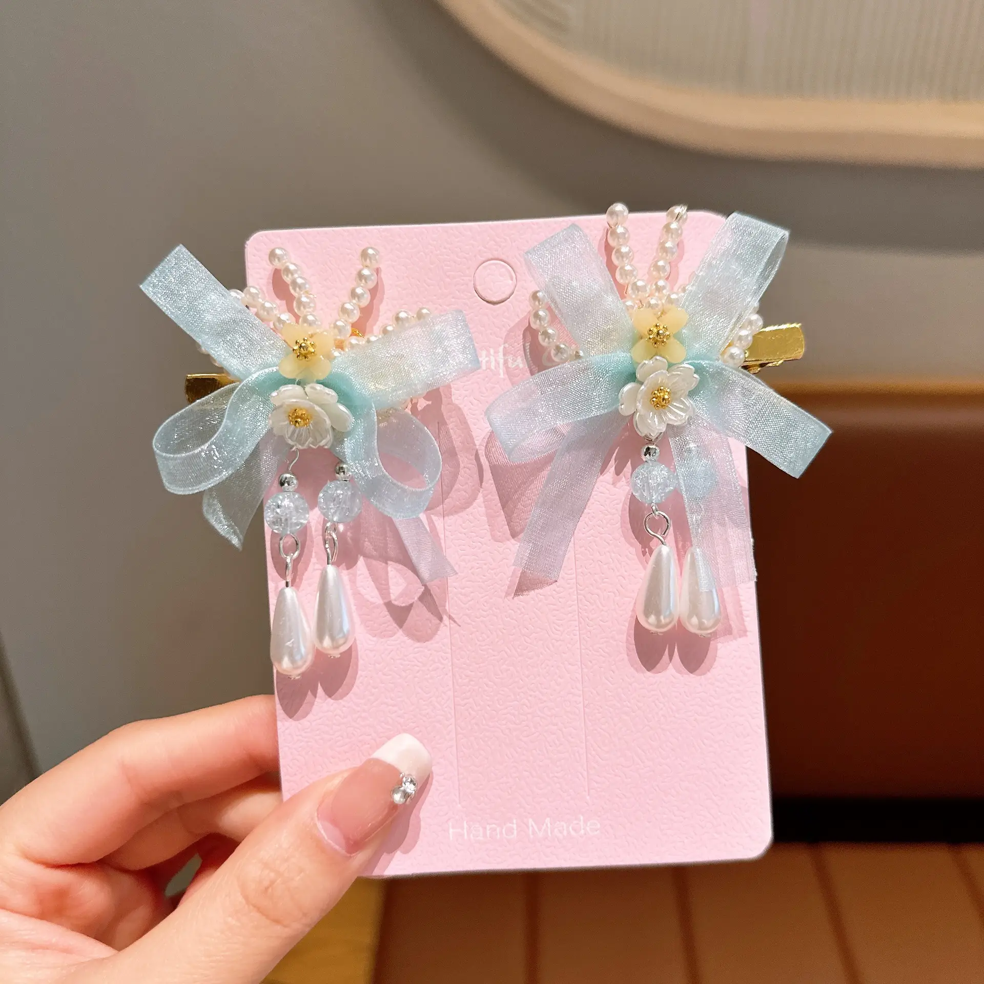 Girls' Tassel Hairpins & Bowknots Set — feature 4