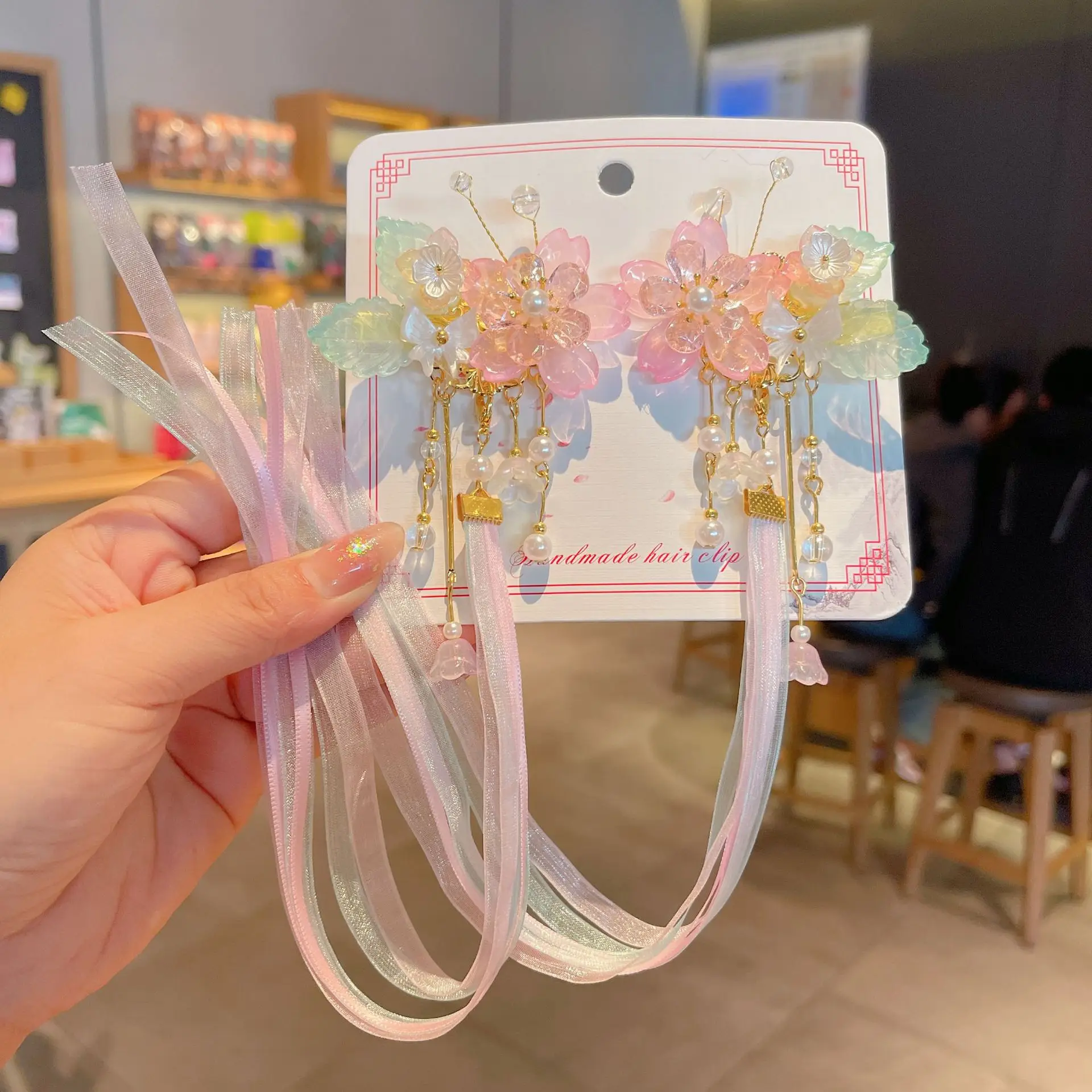 Girls' Tassel Hairpins & Bowknots Set - Image 19