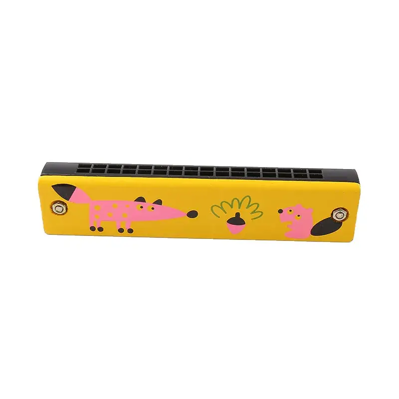 Early Education Wooden Harmonica Double Row 16 Hole Organ - Image 7