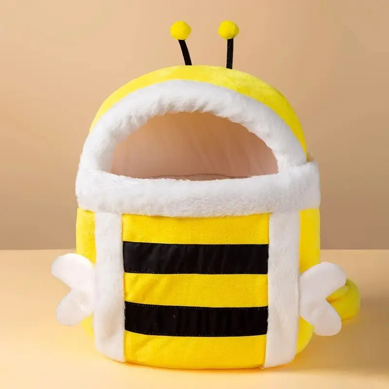 Cute Bear Hat Pet Bag Crossbody Portable Bag - Image 13