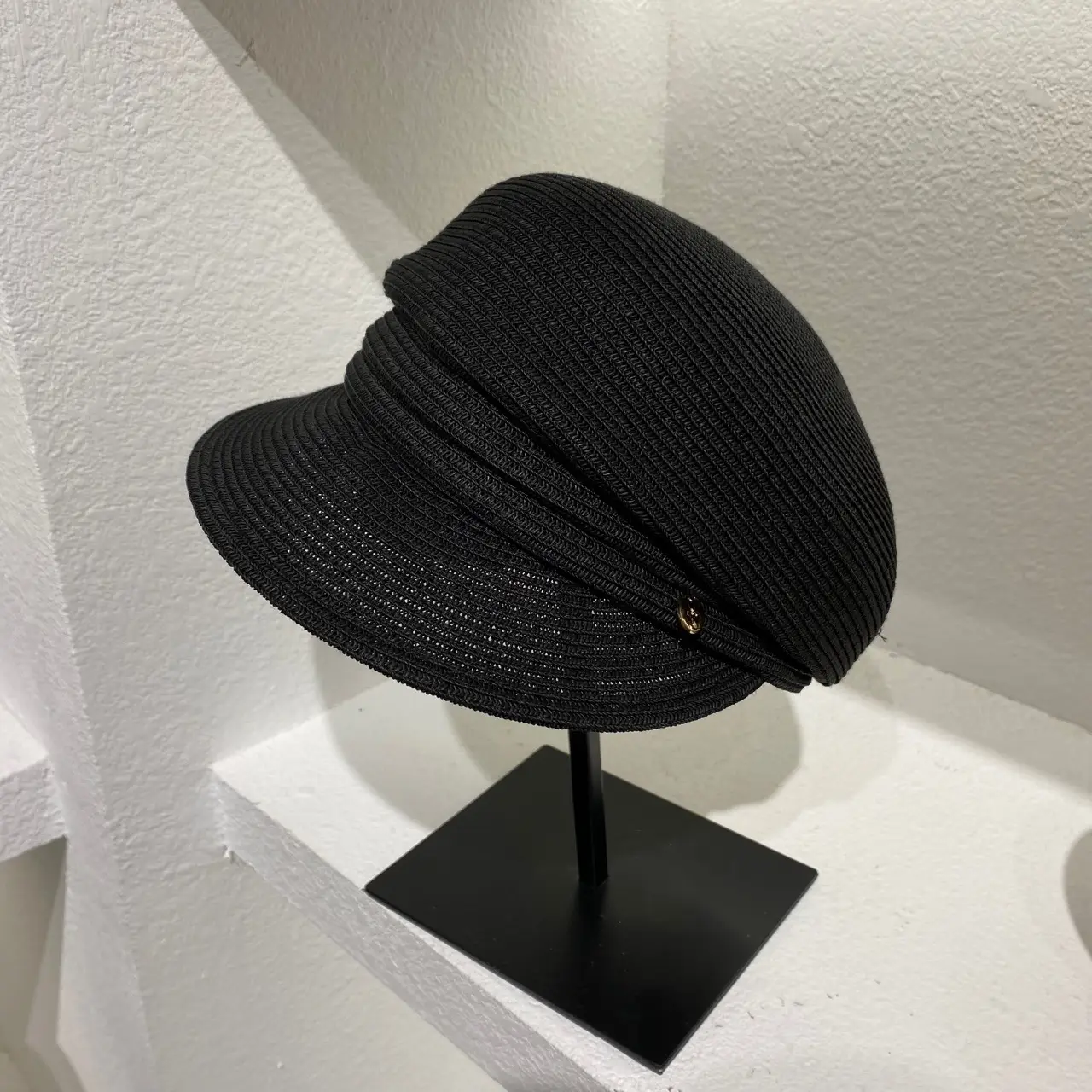 New Summer Korean Straw Woven Fold Label Sunscreen Hat for Women - Image 2