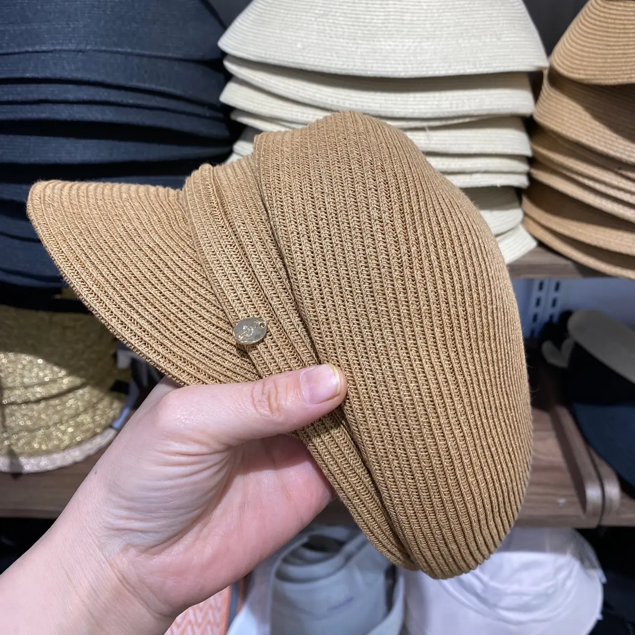 New Summer Korean Straw Woven Fold Label Sunscreen Hat for Women — feature 7