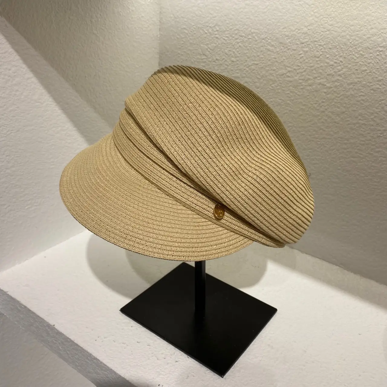 New Summer Korean Straw Woven Fold Label Sunscreen Hat for Women - Image 5