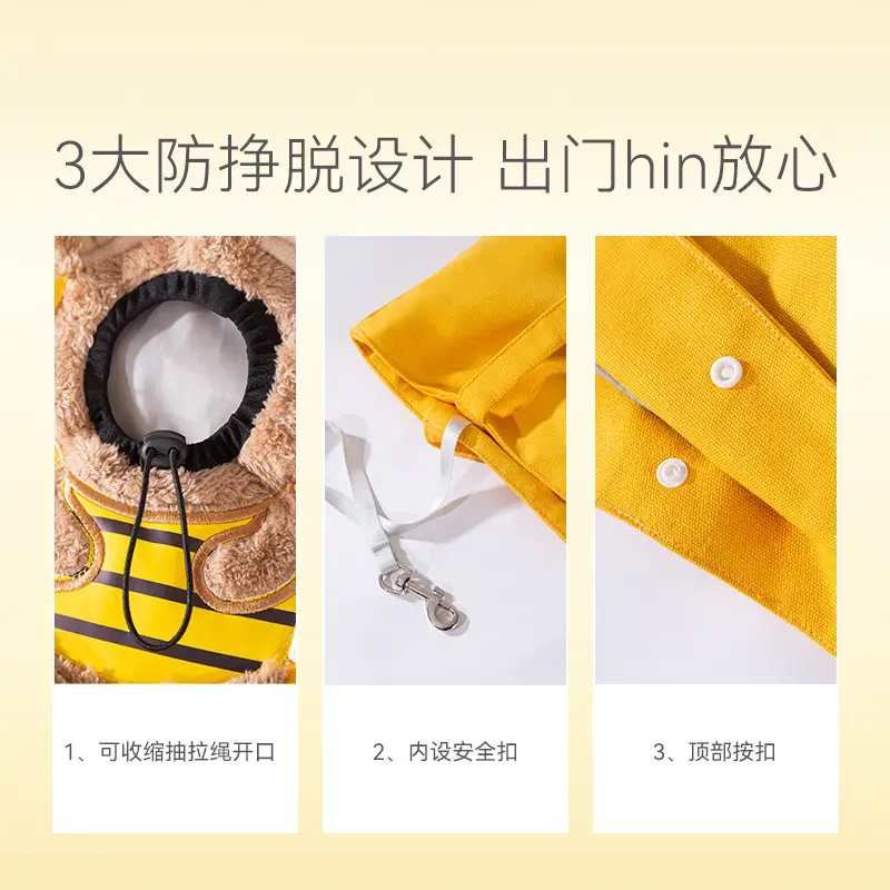 Yellow Cute Bee Cat Shoulder Bag for Girls - Image 13