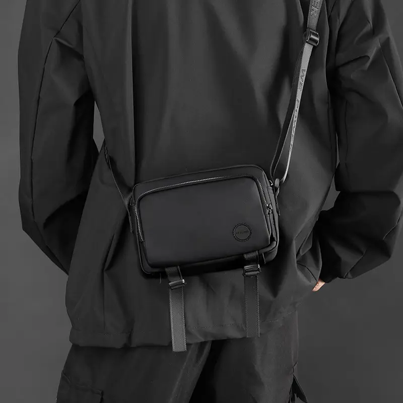Black Crossbody Bag for Men Women Casual Shoulder Bag - Image 6