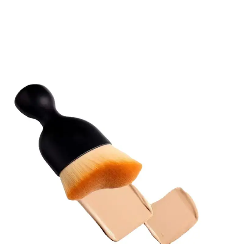 Soft Wool Makeup Brush with Horseshoe Design - Image 5