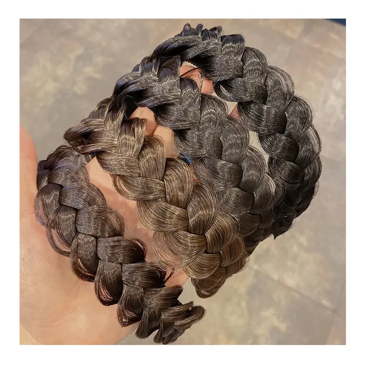 Pearl Fishbone Braided Pearl Hair Hoop Women — feature 11