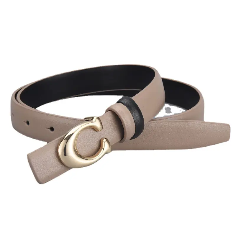 Black C-Shape Buckle Belt for Women - Image 9