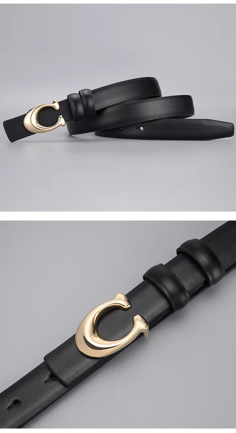 Black C-Shape Buckle Belt for Women — feature 14