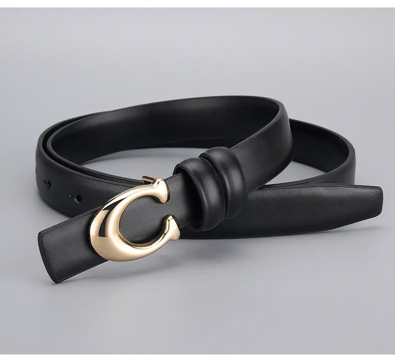 Black C-Shape Buckle Belt for Women — feature 15