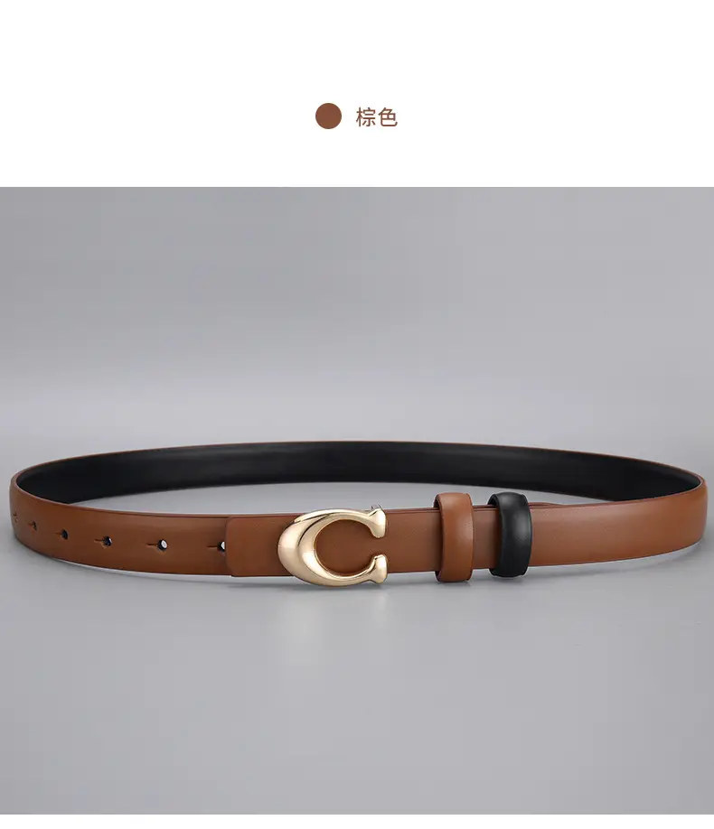 Black C-Shape Buckle Belt for Women — feature 16
