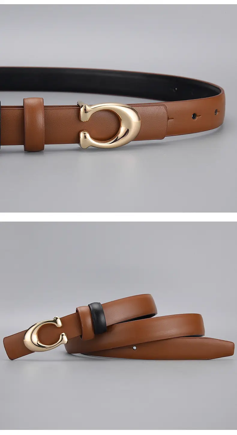 Black C-Shape Buckle Belt for Women — feature 17