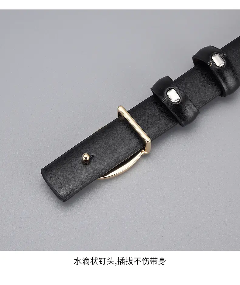 Black C-Shape Buckle Belt for Women — feature 28
