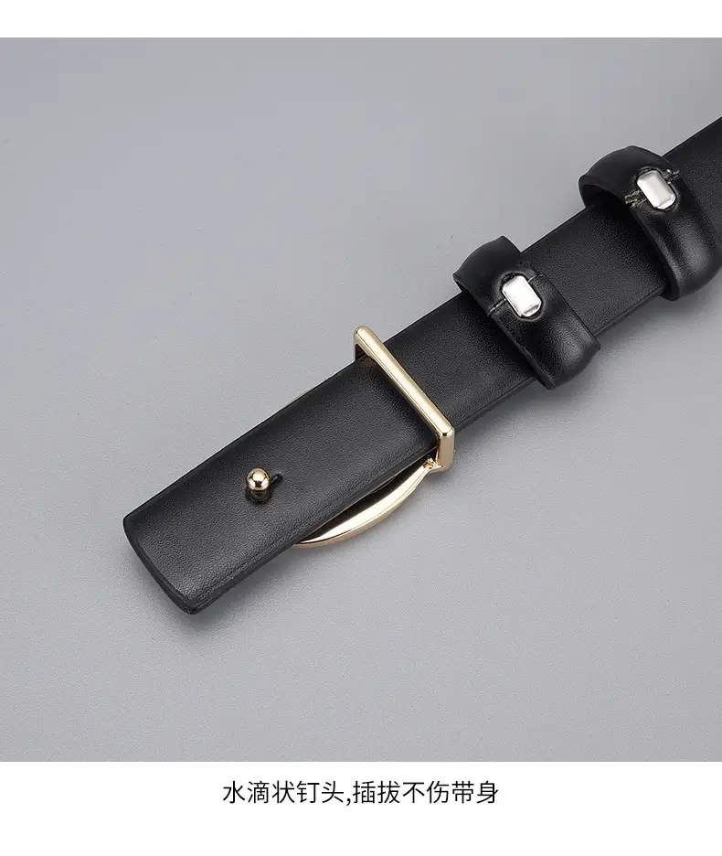 Black C-Shape Buckle Belt for Women — feature 32