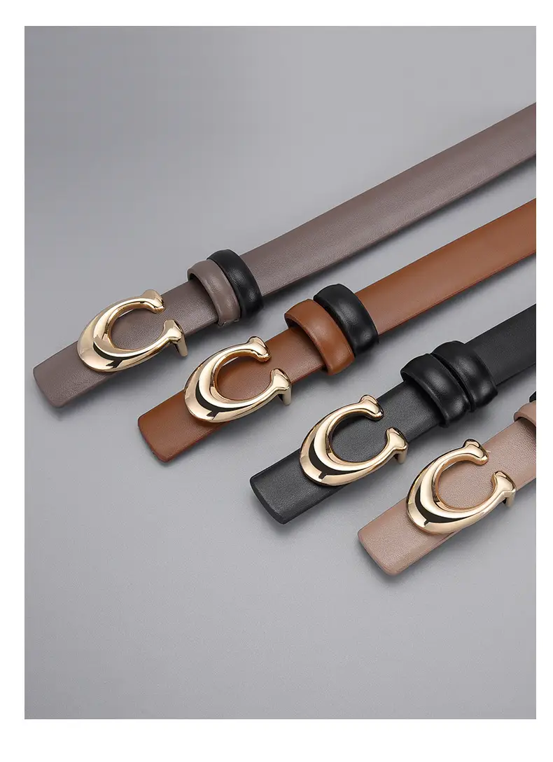 Black C-Shape Buckle Belt for Women — feature 9