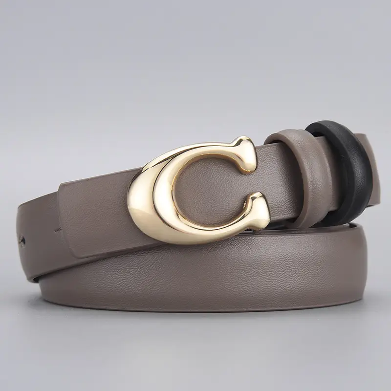 Black C-Shape Buckle Belt for Women - Image 3