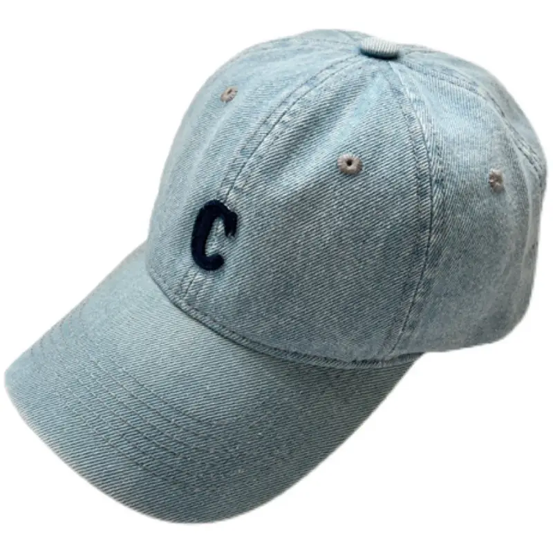 Men Retro Denim Letter C Baseball Cap Sunshade - Image 8