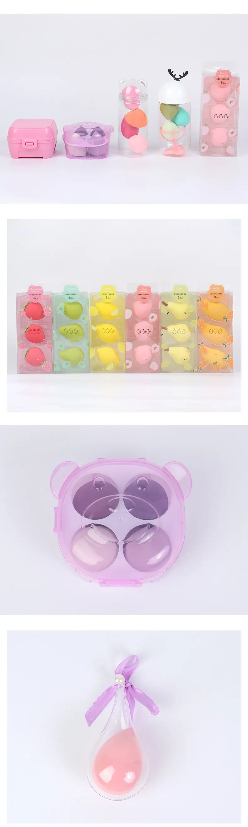 Air Cushion Makeup Egg Powder Puff Set 4 Colors — feature 8