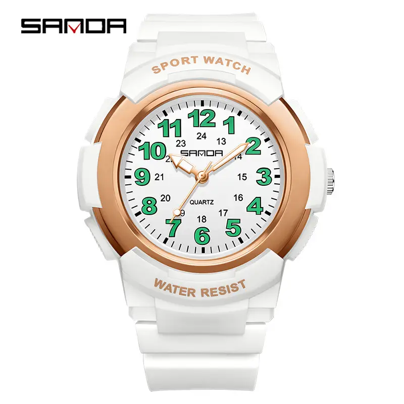 Sanda Women's Pink Water Resistant Quartz Watch