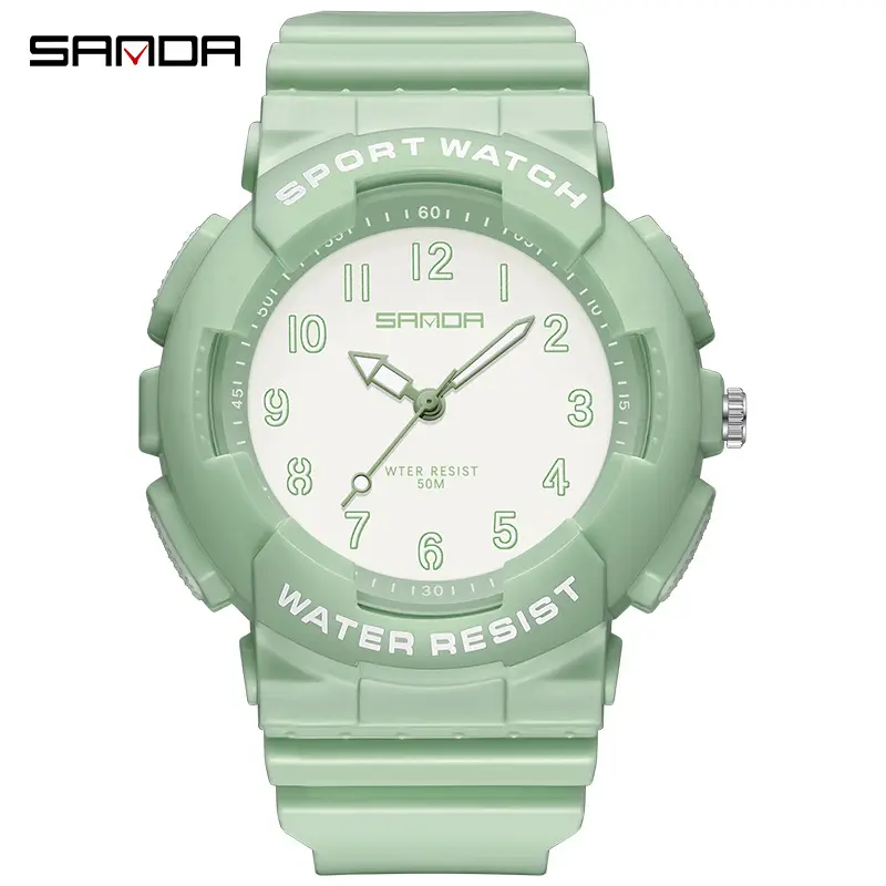 Sanda Women's Pink Water Resistant Quartz Watch