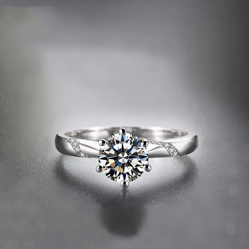 Clearance Young Plated Diamond Ring with Eight-Heart Design - Image 2