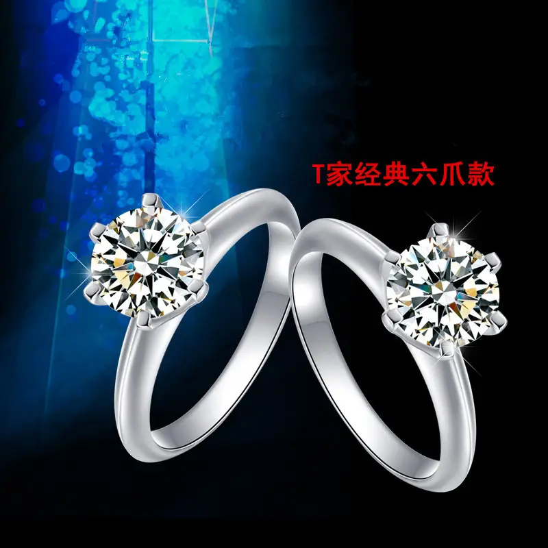 Zhou Family Classic Six Claw Moissanite Ring 18K Gold - Image 13