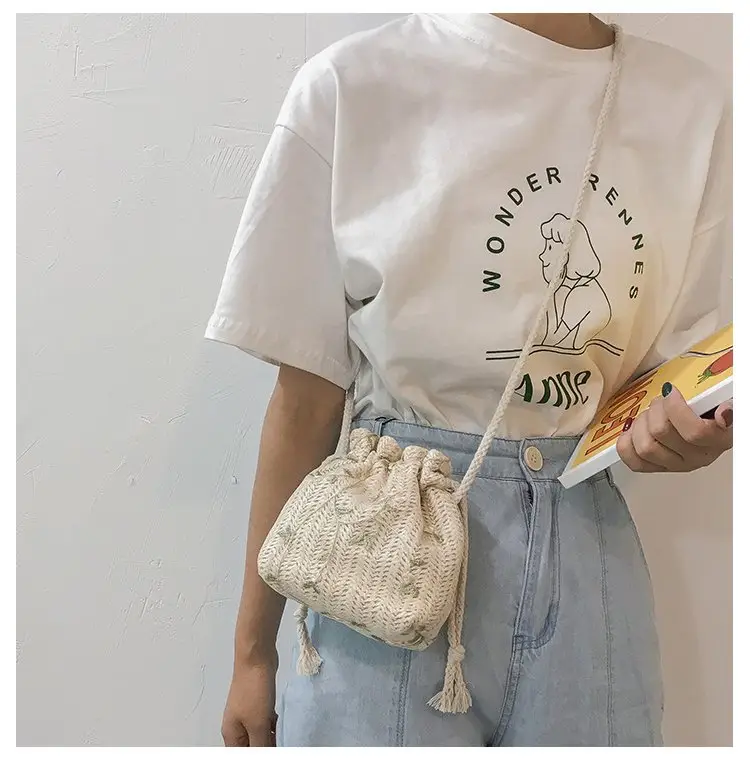 Crossbody Bag for Girls 2026 New Trendy Straw Woven Mini — feature 48