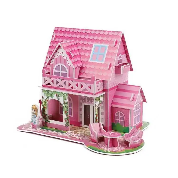 3D Blue Castle Puzzle Toy for Kids - Image 74
