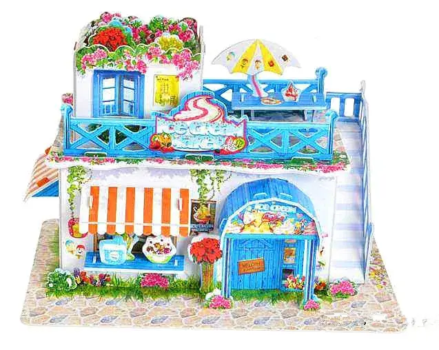 3D Blue Castle Puzzle Toy for Kids - Image 29